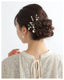 ヘアアクセサリー結婚式パールUピンアクセサリーヘアアクセサリーゲストパーティーヘアアクセゴールドお呼ばれ二次会
