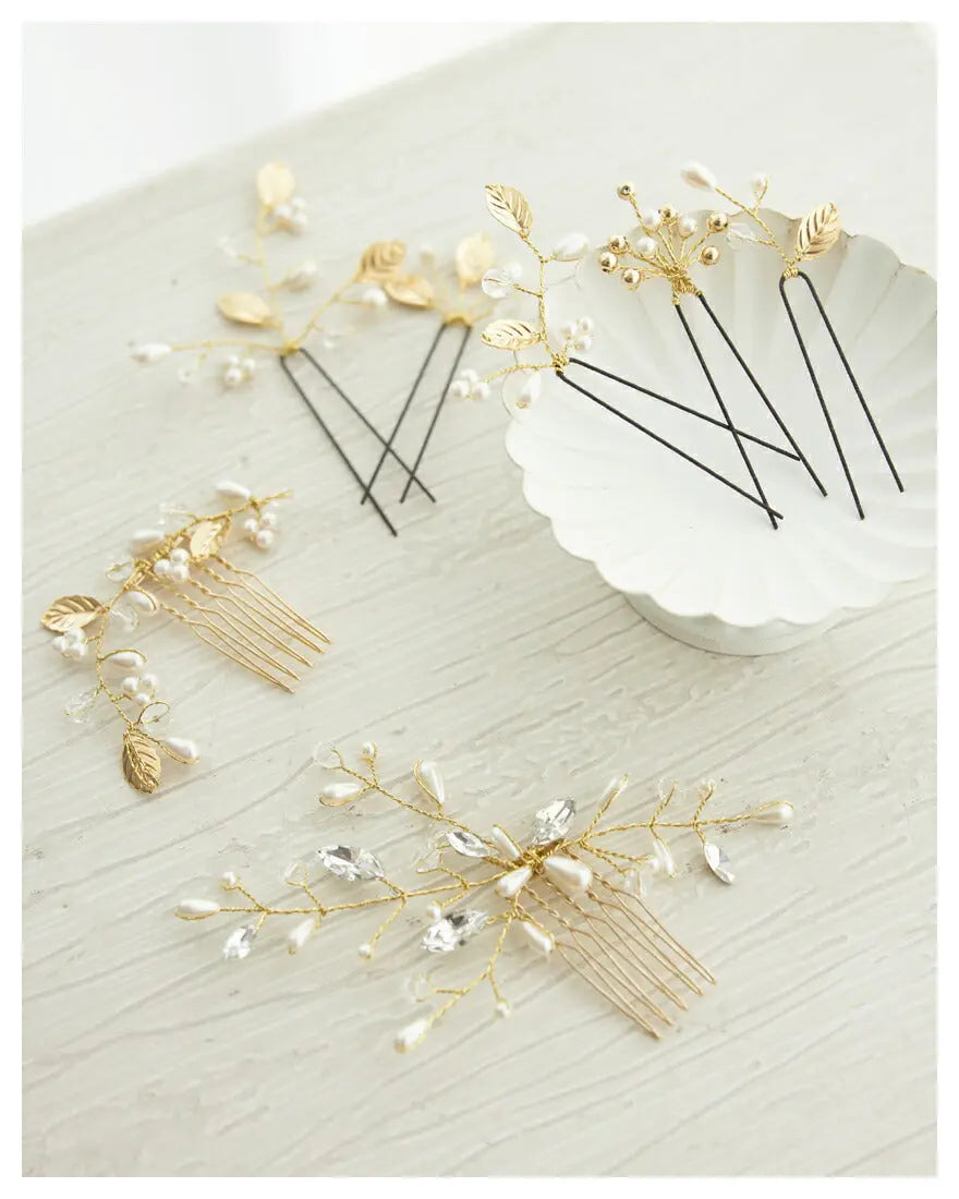 結婚式ヘアアクセサリーパールヘアピンウェディングヘアーアクセサリーお呼ばれゲストヘアピンパーティーヘアアクセ浴衣着物和装花嫁髪飾り二次会