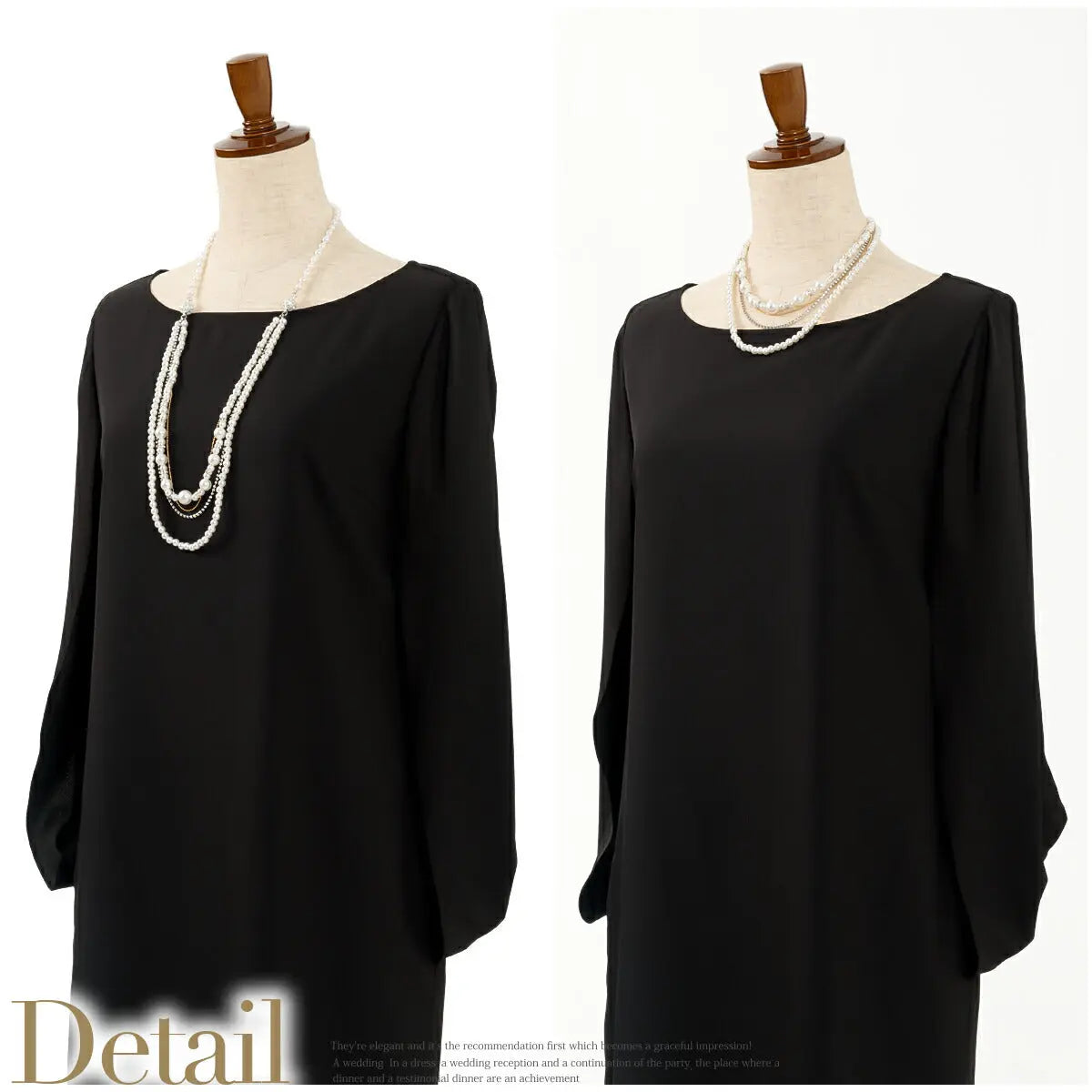 結婚式アクセサリーパールラインストーン二次会お呼ばれパーティーアクセ2連ネックレスパールネックレスロングパールネックレスロングネックレス2way