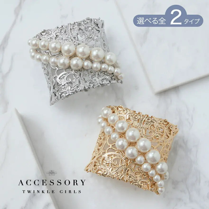 ヘアアクセサリー結婚式パールUピンアクセサリーヘアアクセサリーゲストパーティーヘアアクセゴールドお呼ばれ二次会