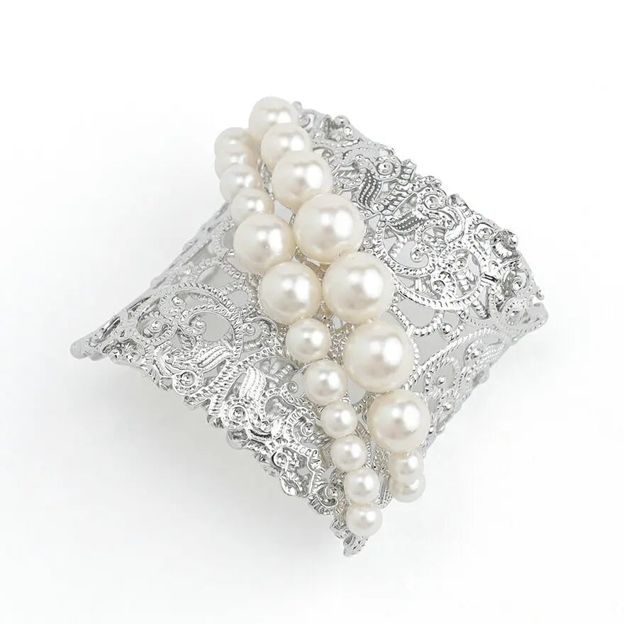 ヘアアクセサリー結婚式パールUピンアクセサリーヘアアクセサリーゲストパーティーヘアアクセゴールドお呼ばれ二次会