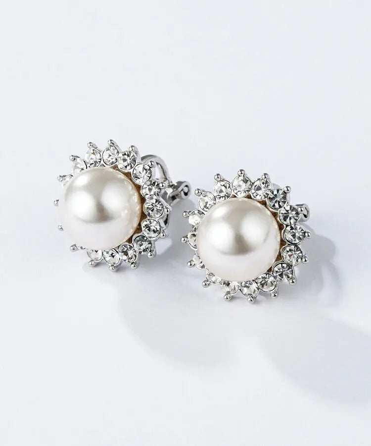 アクセサリー結婚式ピアス/イヤリングパールパーティーゴージャス一粒パールレディースフォーマル9mmウェディングシンプルボリュームパールイヤリング