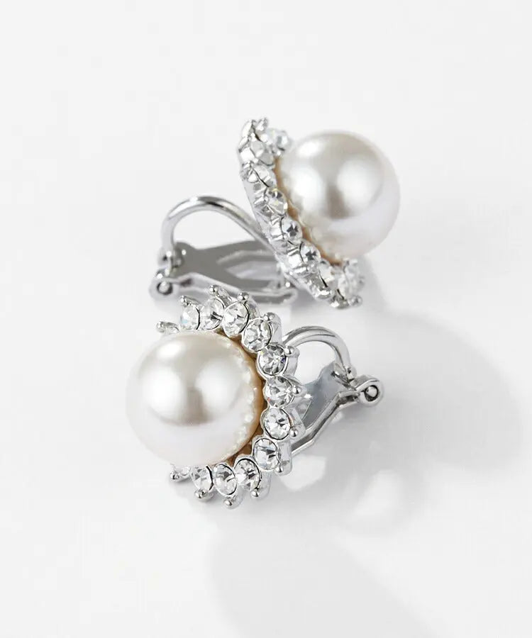 アクセサリー結婚式ピアス/イヤリングパールパーティーゴージャス一粒パールレディースフォーマル9mmウェディングシンプルボリュームパールイヤリング