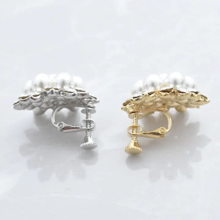 アクセサリー結婚式ピアス/イヤリングパールパーティーゴージャス粒パールレディースフォーマル5.5mmウェディングシンプルボリュームパールイヤリング