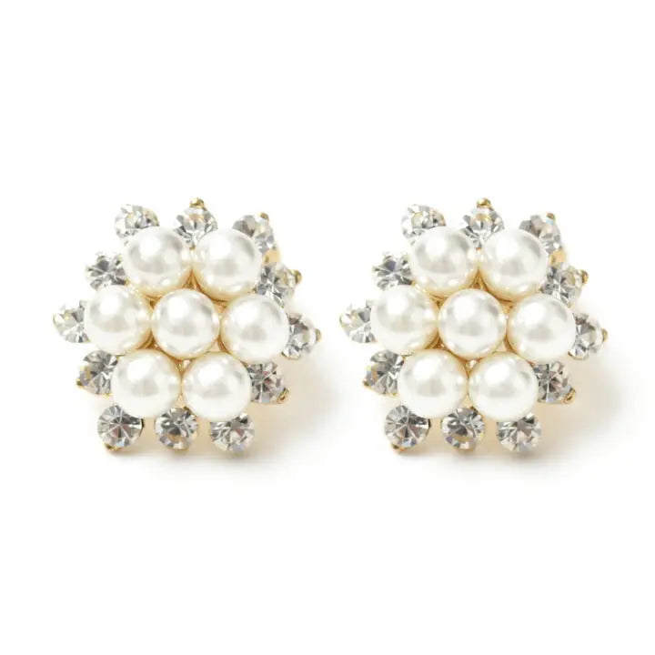 アクセサリー結婚式ピアス/イヤリングパールパーティーゴージャス粒パールレディースフォーマル5.5mmウェディングシンプルボリュームパールイヤリング