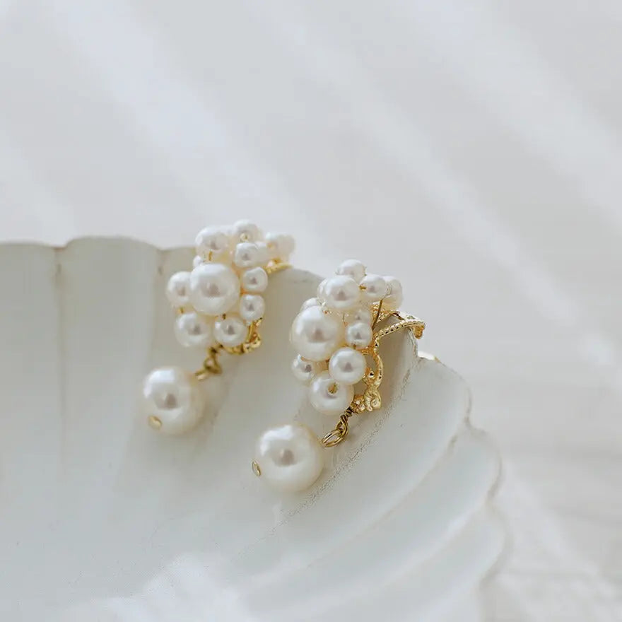 ヘアアクセサリー結婚式パールUピンアクセサリーヘアアクセサリーゲストパーティーヘアアクセゴールドお呼ばれ二次会