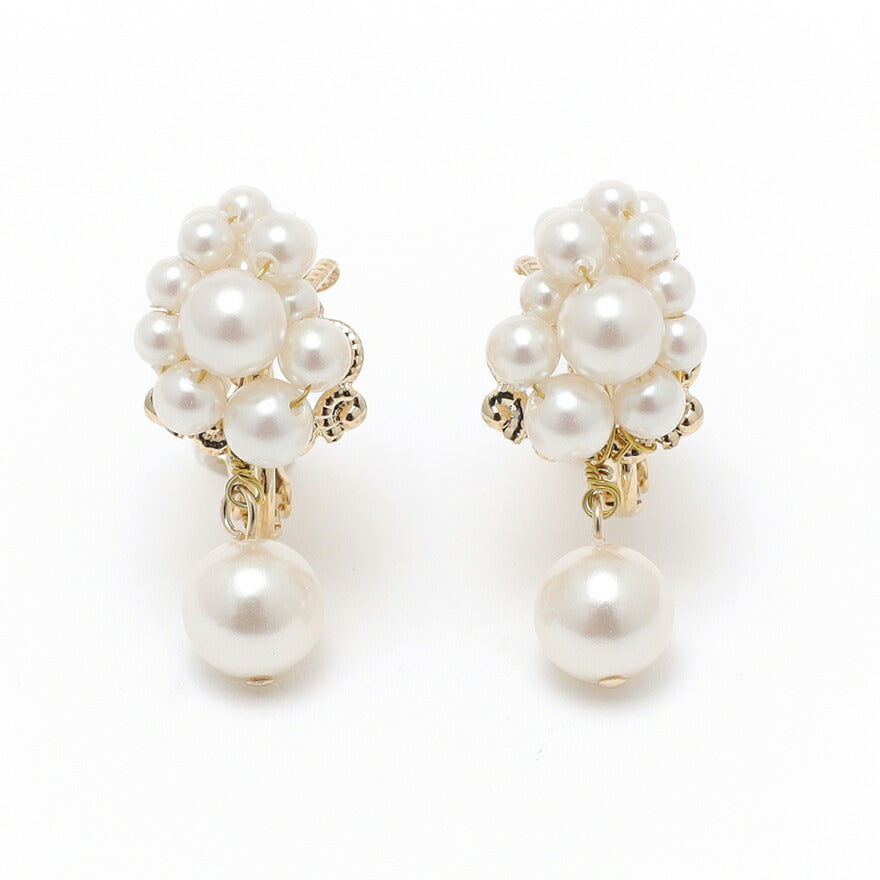 e.m. D.U.E　ピアス　結婚式　パール　華やか　イーエム e.m. D.U.E ピアス 結婚式 パール 華やか イーエム