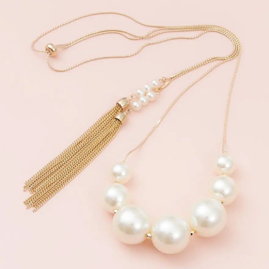 結婚式ネックレスお呼ばれアクセサリーセット可能パーティーパールパールネックレス