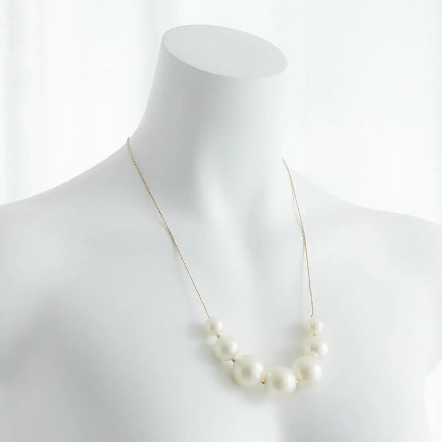 結婚式ネックレスお呼ばれアクセサリーセット可能パーティーパールパールネックレス