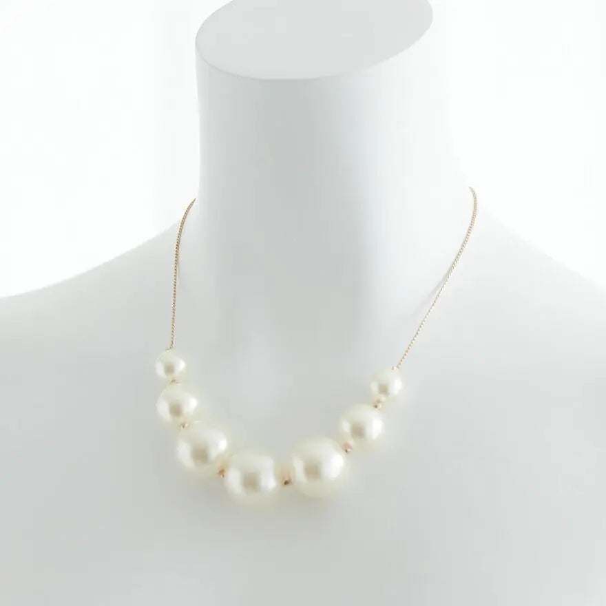結婚式ネックレスお呼ばれアクセサリーセット可能パーティーパールパールネックレス