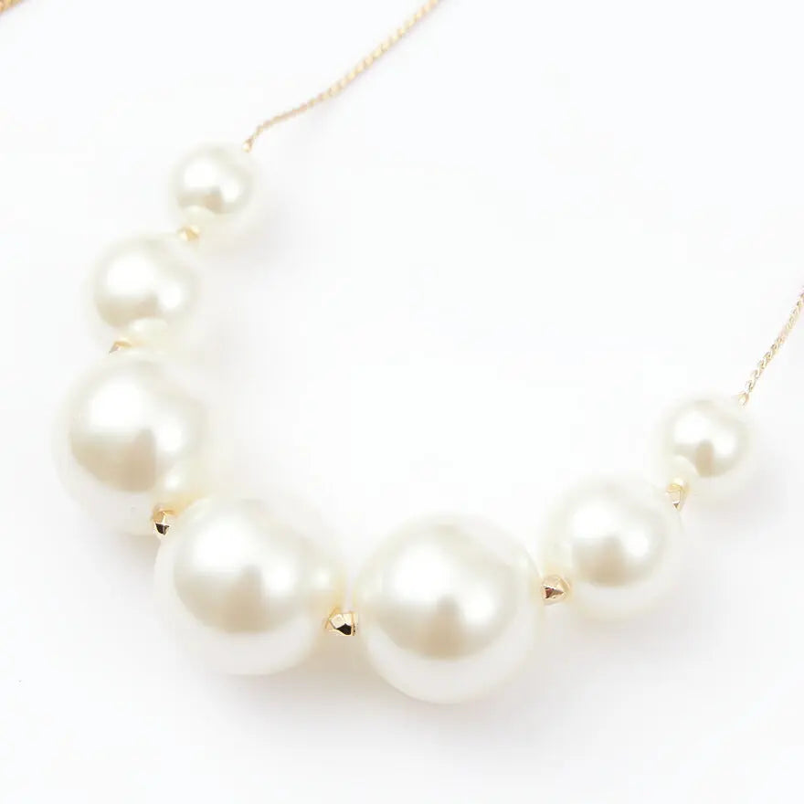 結婚式ネックレスお呼ばれアクセサリーセット可能パーティーパールパールネックレス