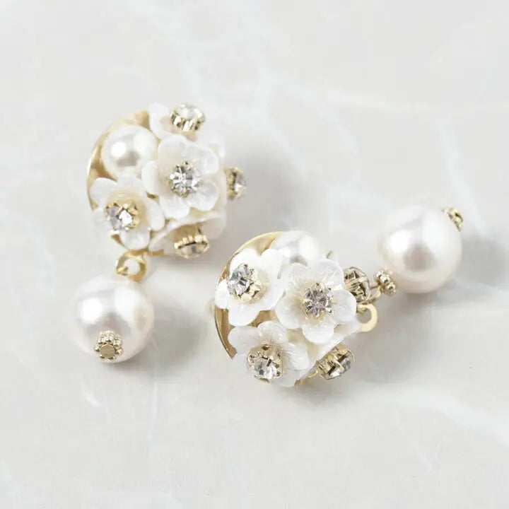 アクセサリー結婚式ピアス/イヤリングパールパーティーブーケ一粒パールレディースフォーマル10mmウェディングシンプルボリュームパールイヤリング