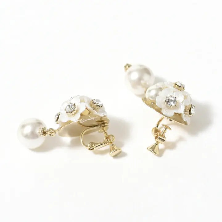 アクセサリー結婚式ピアス/イヤリングパールパーティーブーケ一粒パールレディースフォーマル10mmウェディングシンプルボリュームパールイヤリング