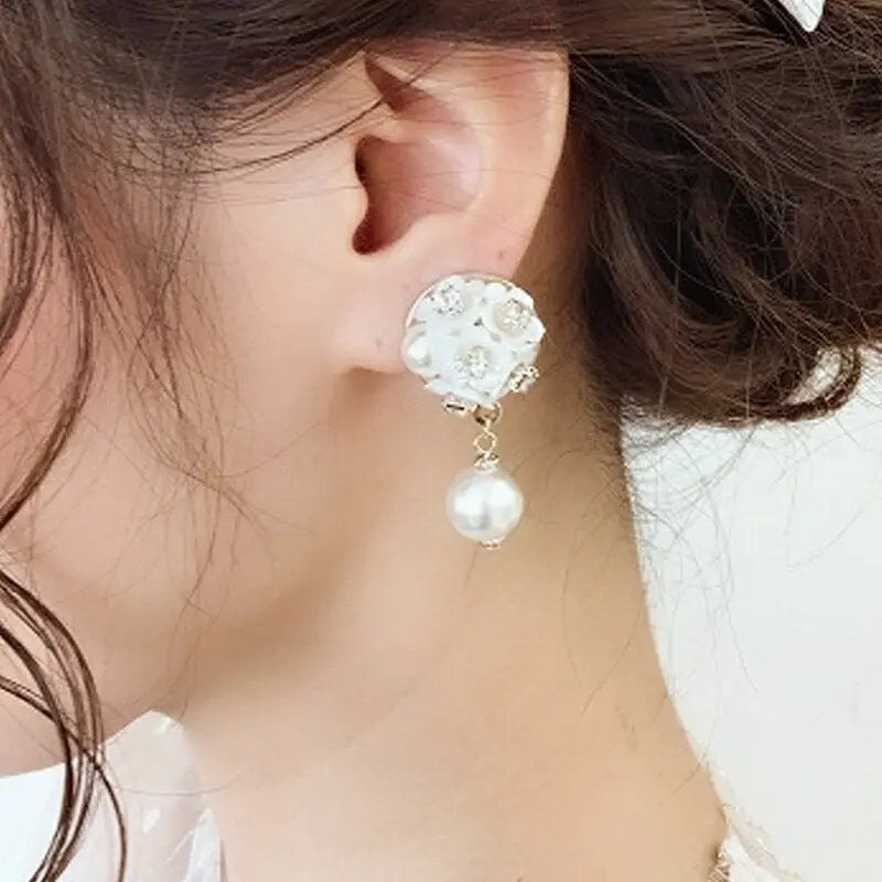 アクセサリー結婚式ピアス/イヤリングパールパーティーブーケ一粒パールレディースフォーマル10mmウェディングシンプルボリュームパールイヤリング