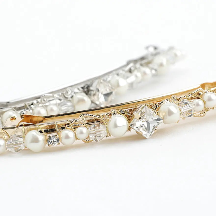 ヘアアクセサリーヘアクリップパール結婚式ウェディングアクセサリーヘアアクセサリーゲストヘアピンパーティーヘアアクセ浴衣着物和装花嫁髪飾りお呼ばれ二次会