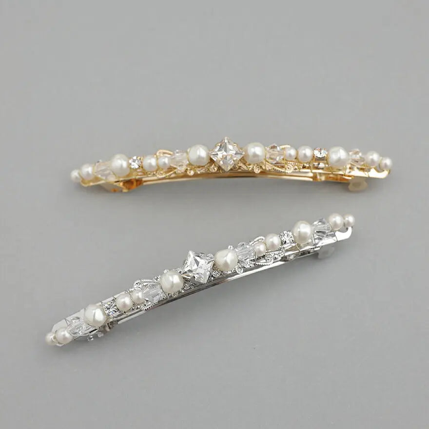 ヘアアクセサリー結婚式パールUピンアクセサリーヘアアクセサリーゲストパーティーヘアアクセゴールドお呼ばれ二次会