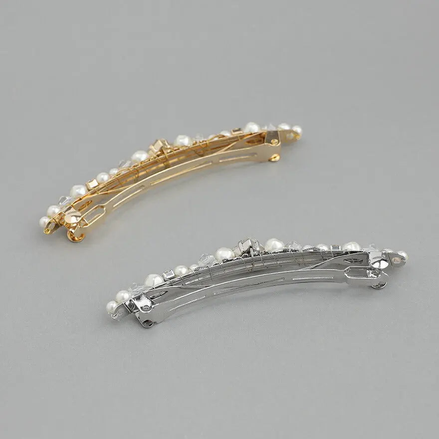 ヘアアクセサリー結婚式パールUピンアクセサリーヘアアクセサリーゲストパーティーヘアアクセゴールドお呼ばれ二次会