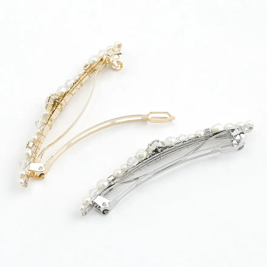 ヘアアクセサリーヘアクリップパール結婚式ウェディングアクセサリーヘアアクセサリーゲストヘアピンパーティーヘアアクセ浴衣着物和装花嫁髪飾りお呼ばれ二次会