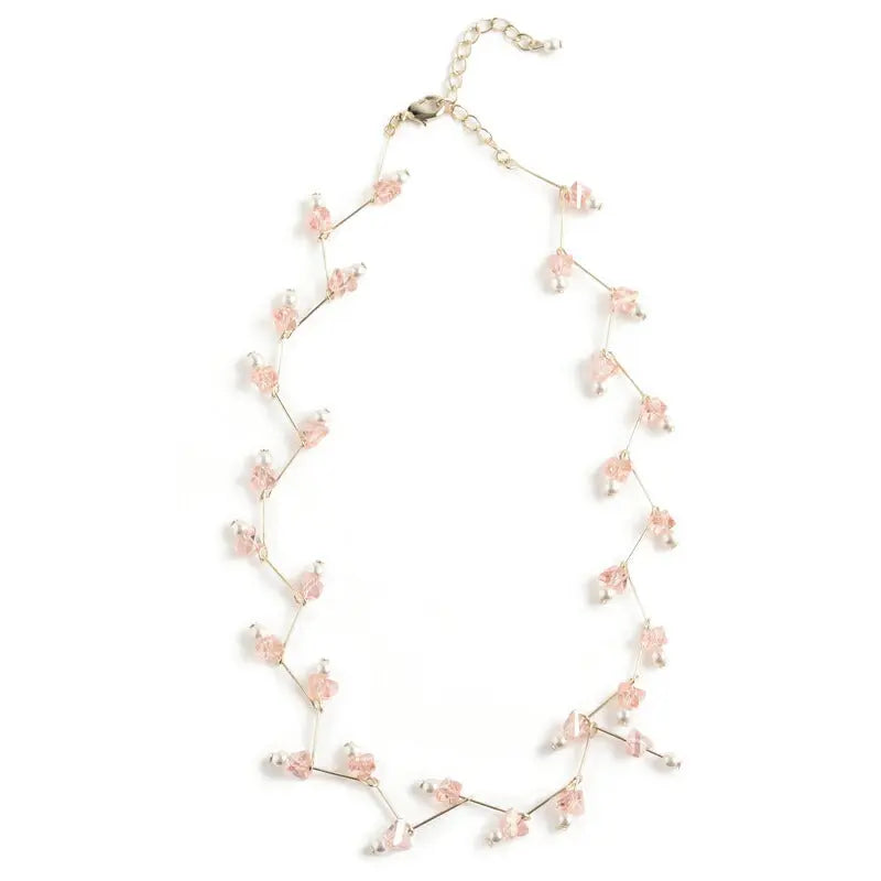 結婚式 アクセサリー ネックレス パーティー パール 小枝 ジグザグ レディース フォーマル お呼ばれ パーティードレス通販TwinkleGIrls