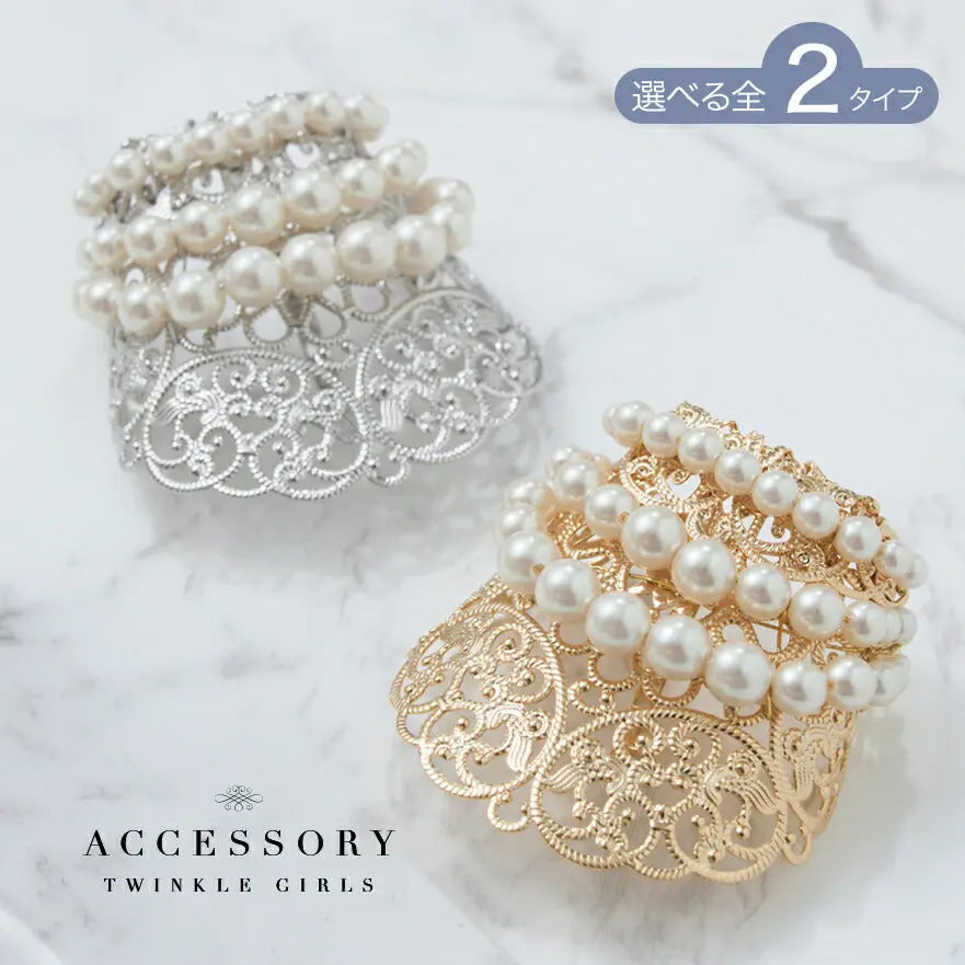 ヘアアクセサリー結婚式パールUピンアクセサリーヘアアクセサリーゲストパーティーヘアアクセゴールドお呼ばれ二次会