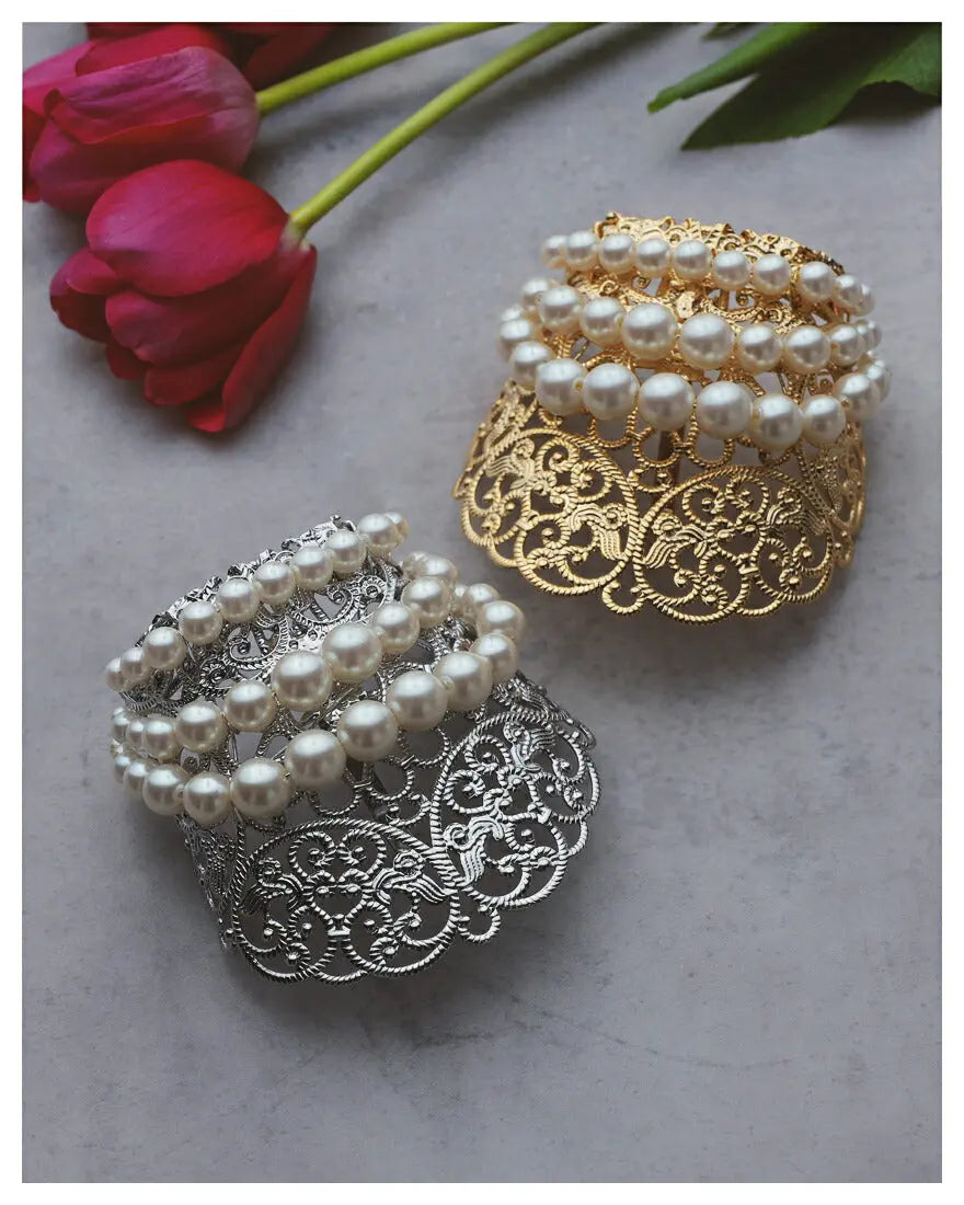 ヘアアクセサリー結婚式パールUピンアクセサリーヘアアクセサリーゲストパーティーヘアアクセゴールドお呼ばれ二次会