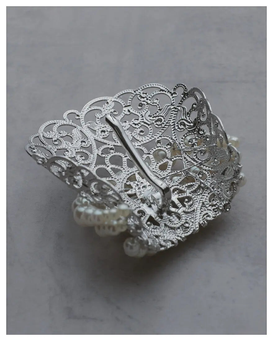 ヘアアクセサリー結婚式パールUピンアクセサリーヘアアクセサリーゲストパーティーヘアアクセゴールドお呼ばれ二次会