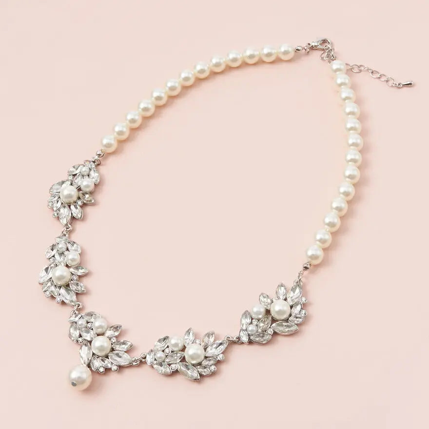 結婚式ネックレスお呼ばれアクセサリーセット可能パーティーパールパールネックレス