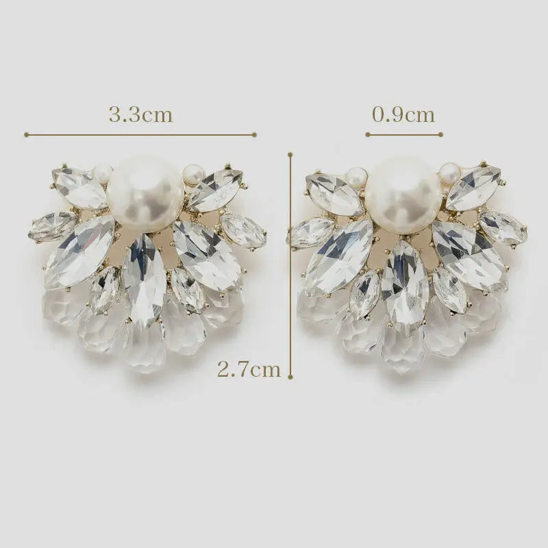 イヤリングピアス結婚式パールアクセサリーパーティーレディースシャルムイヤリング耳飾りフォーマルウェディングシンプルボリュームお呼ばれ