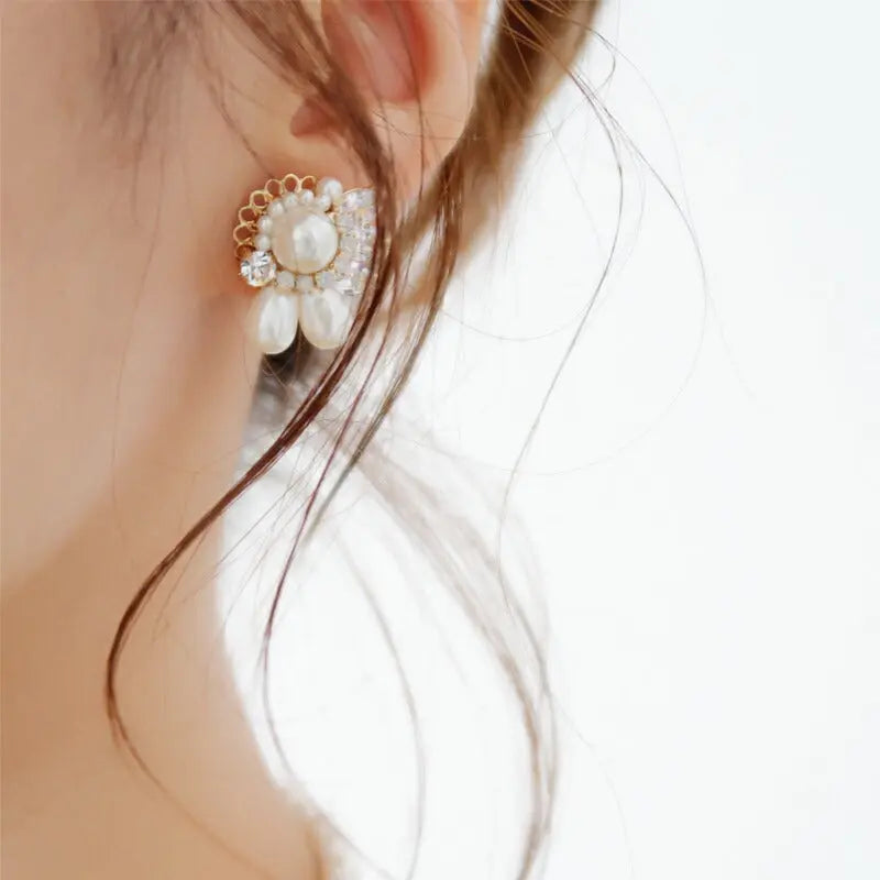 イヤリングピアス結婚式アクセサリーパール大ぶりおしゃれ上品華奢謝恩会入園式入学式卒園式