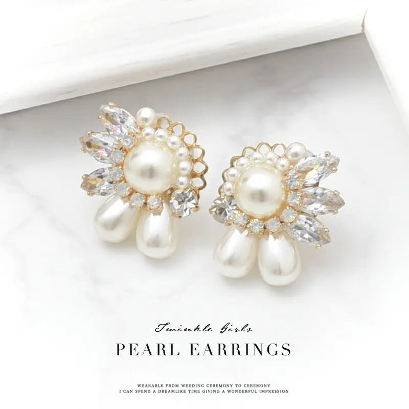 イヤリング ピアス 結婚式 アクセサリー パール 大ぶり おしゃれ 上品 華奢 謝恩会 入園式 入学式 卒園式 パーティードレス通販TwinkleGIrls