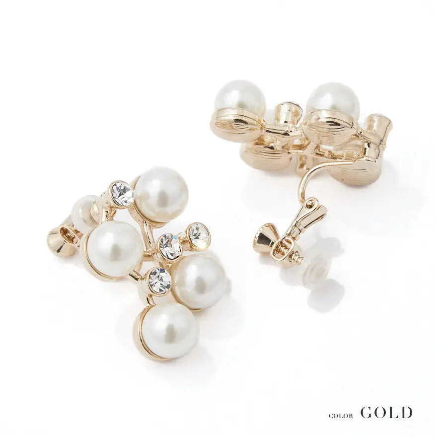 イヤリングピアス結婚式アクセサリーパール大ぶりおしゃれ上品華奢謝恩会入園式入学式卒園式