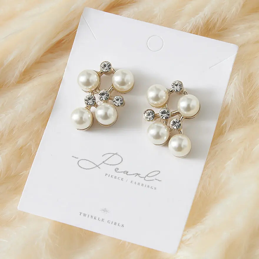 イヤリングピアス結婚式アクセサリーパール大ぶりおしゃれ上品華奢謝恩会入園式入学式卒園式