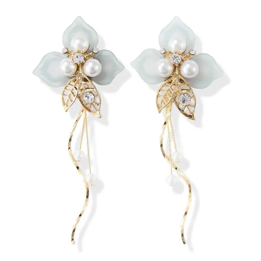 結婚式ピアス大ぶりイヤリングお呼ばれアクセサリーセット可能パーティーパール揺れる