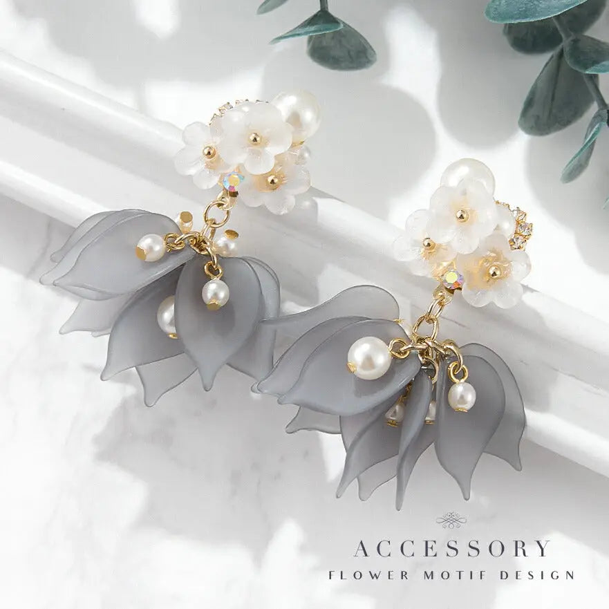 結婚式 ピアス 大ぶり イヤリング お呼ばれ アクセサリー セット可能 パーティー パール 揺れる パーティードレス通販TwinkleGIrls