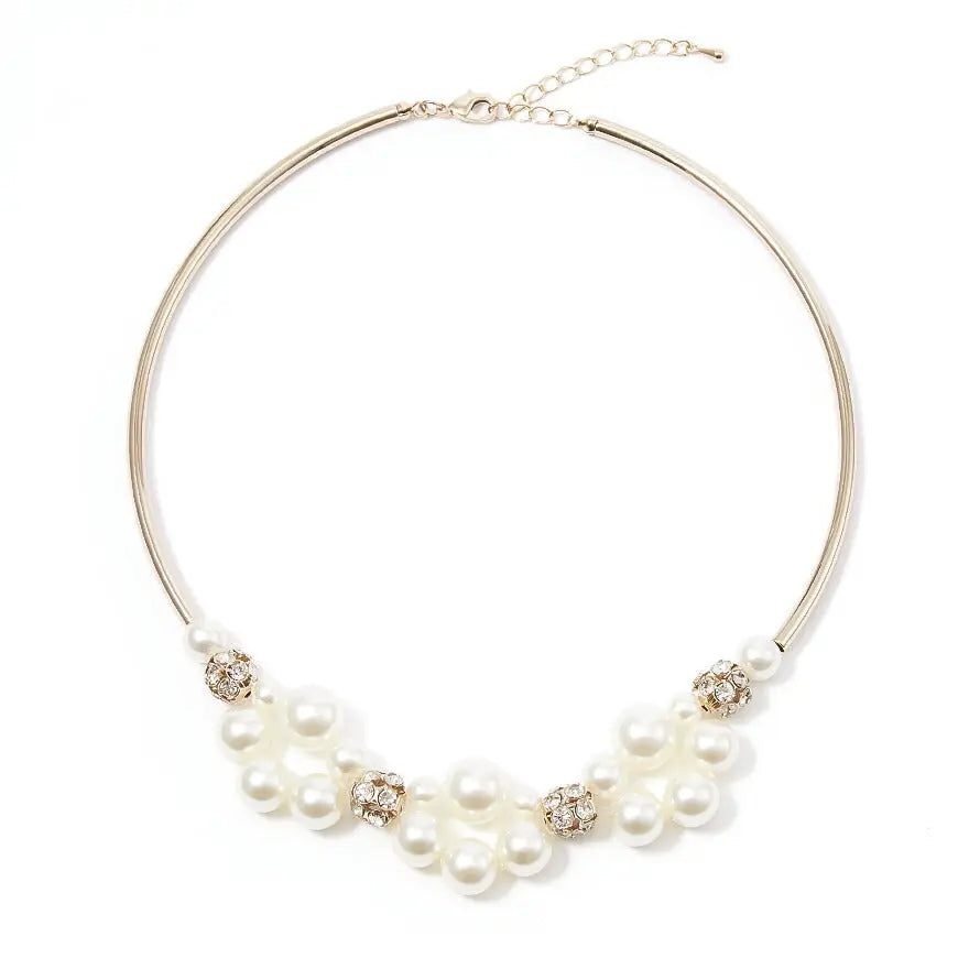 ネックレス結婚式お呼ばれアクセサリーセット可能パールパールネックレスパーティーチョーカー