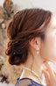 結婚式ネックレスお呼ばれアクセサリーセット可能パーティーパールパールネックレス3WAY