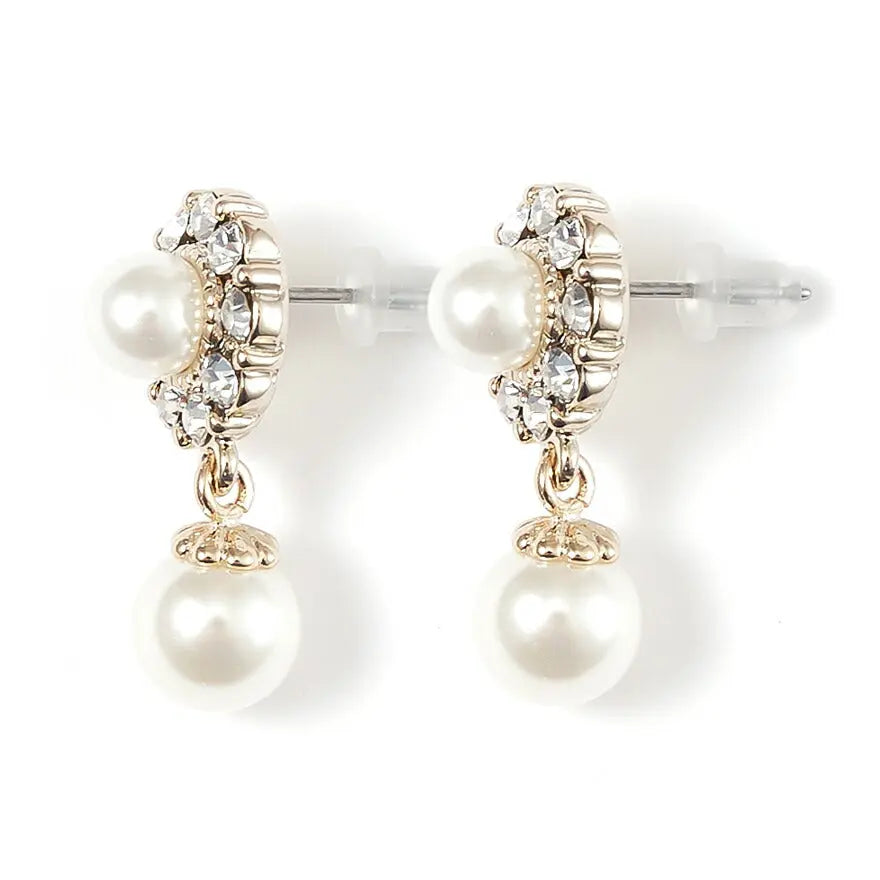 結婚式ネックレスお呼ばれアクセサリーセット可能パーティーパールパールネックレス3WAY