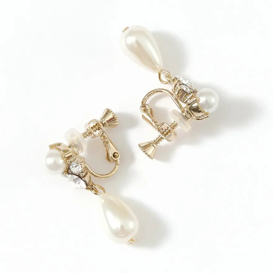 結婚式ネックレスお呼ばれアクセサリーセット可能パーティーパールパールネックレス3WAY