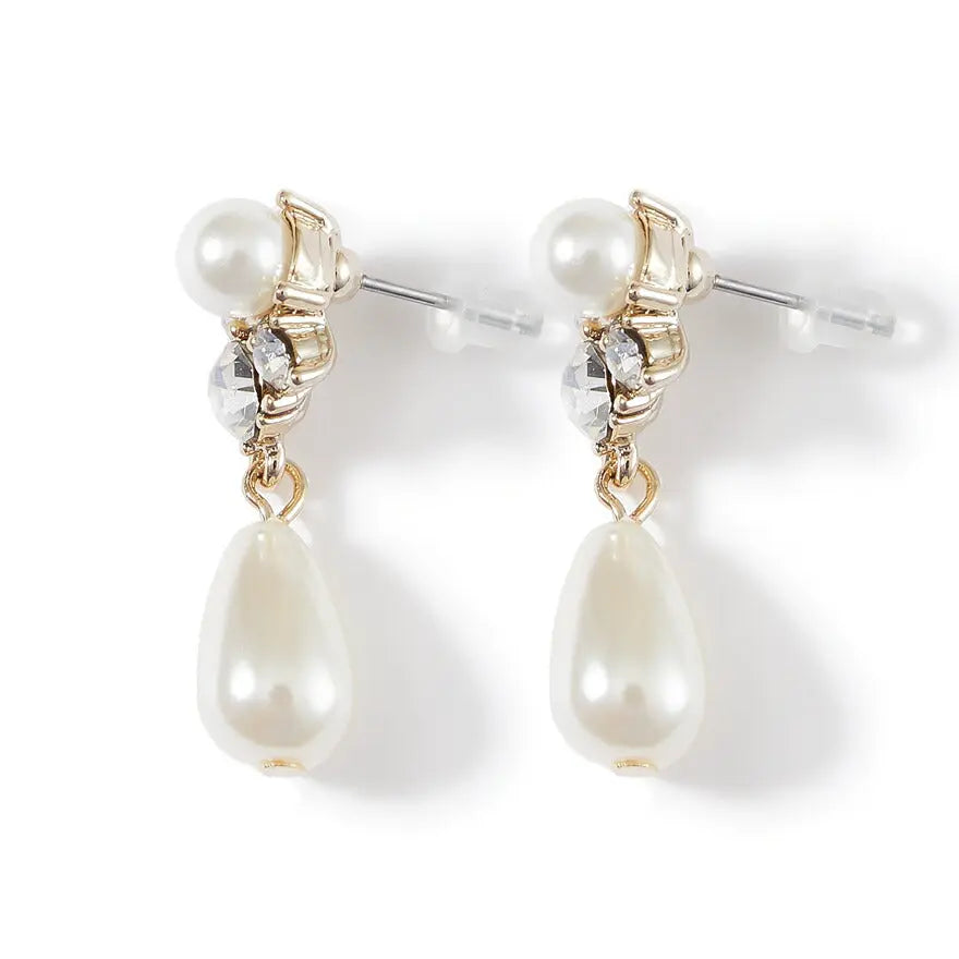 結婚式ネックレスお呼ばれアクセサリーセット可能パーティーパールパールネックレス3WAY