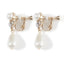 結婚式ピアスイヤリングお呼ばれアクセサリーセット可能パーティーパール揺れるティアドロップ