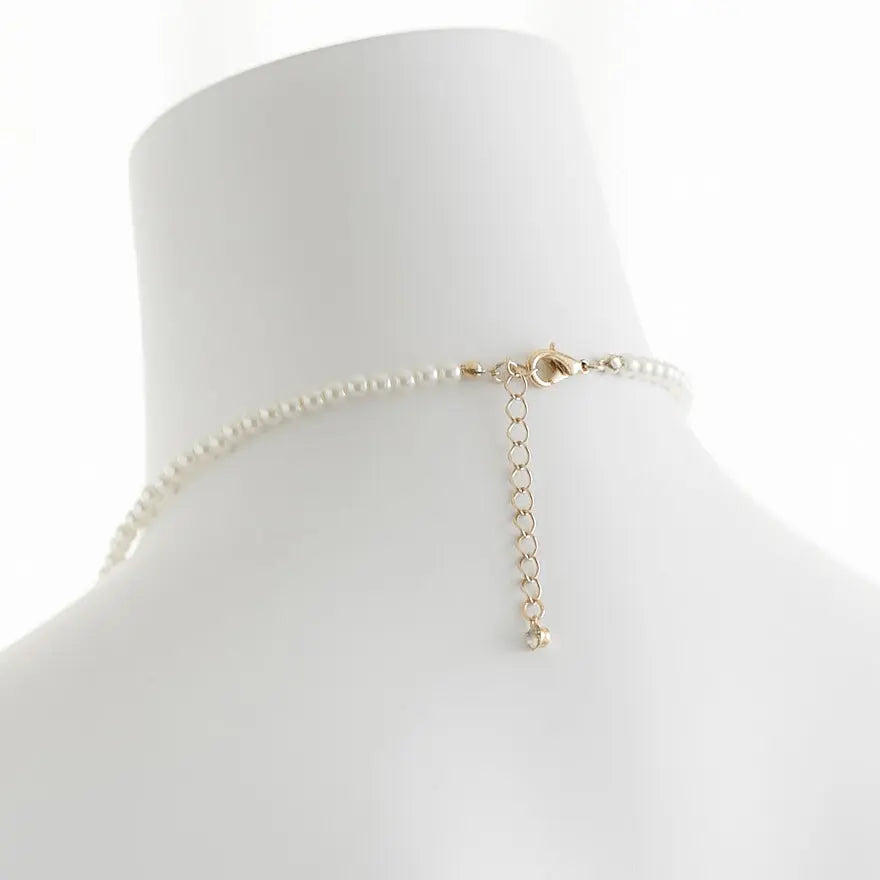 結婚式ネックレスお呼ばれアクセサリーセット可能パーティーパールパールネックレス3WAY