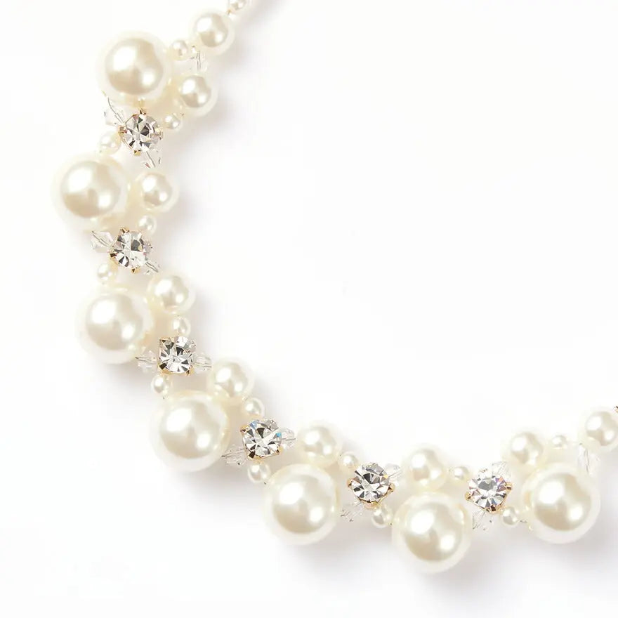 結婚式ネックレスお呼ばれアクセサリーセット可能パーティーパールパールネックレス