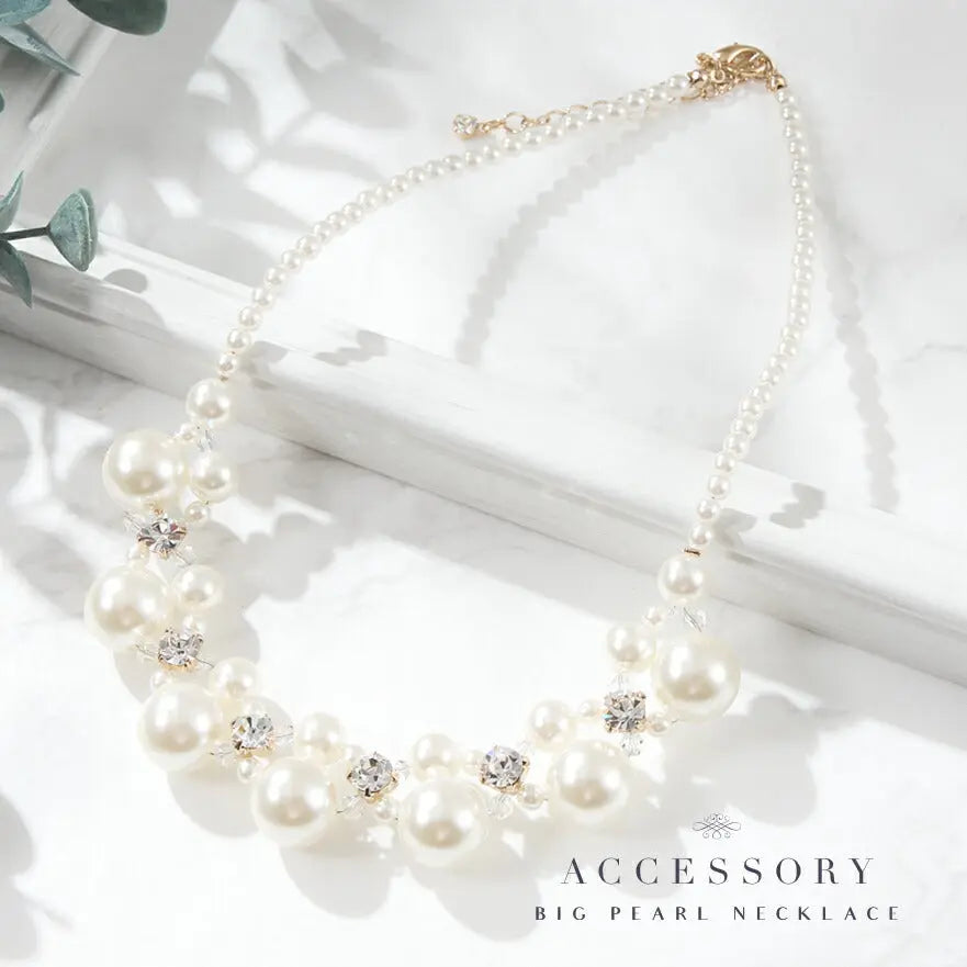 結婚式 ネックレス お呼ばれ アクセサリー セット可能 パーティー パール パールネックレス パーティードレス通販TwinkleGIrls