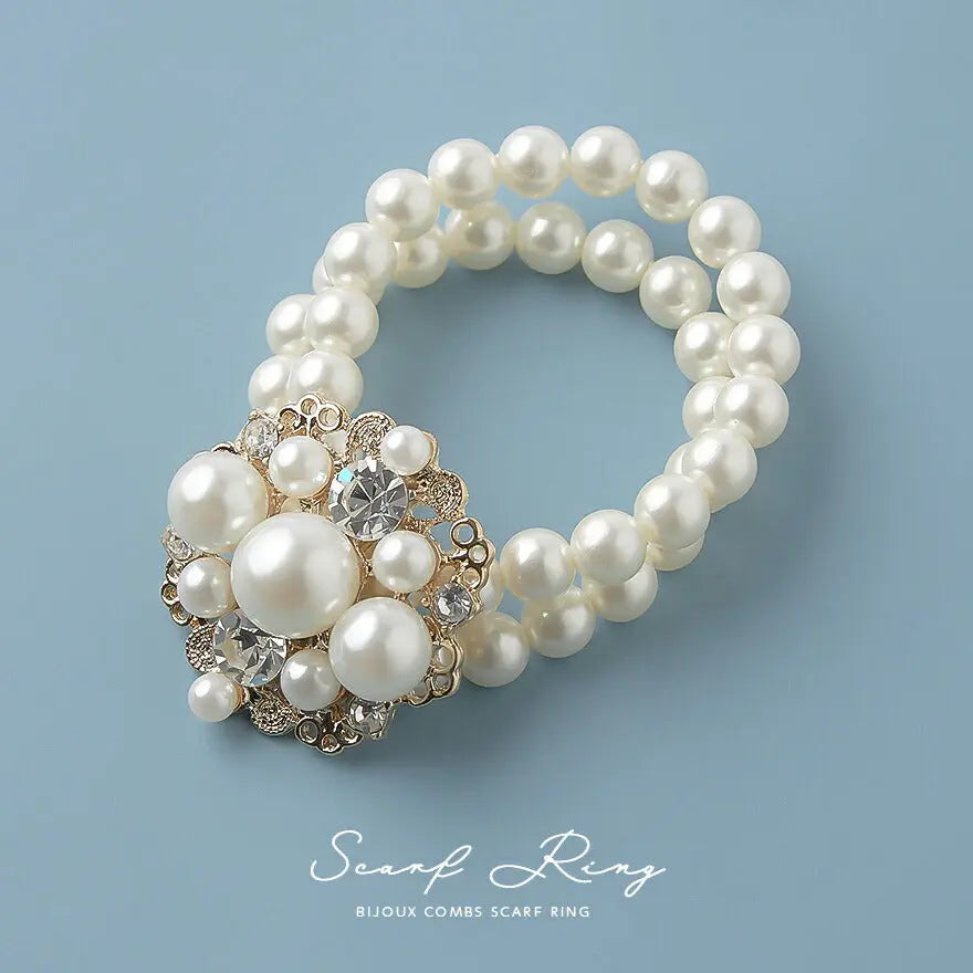 ショール留めゴムバンド結婚式お呼ばれアクセサリーストール留めパーティー