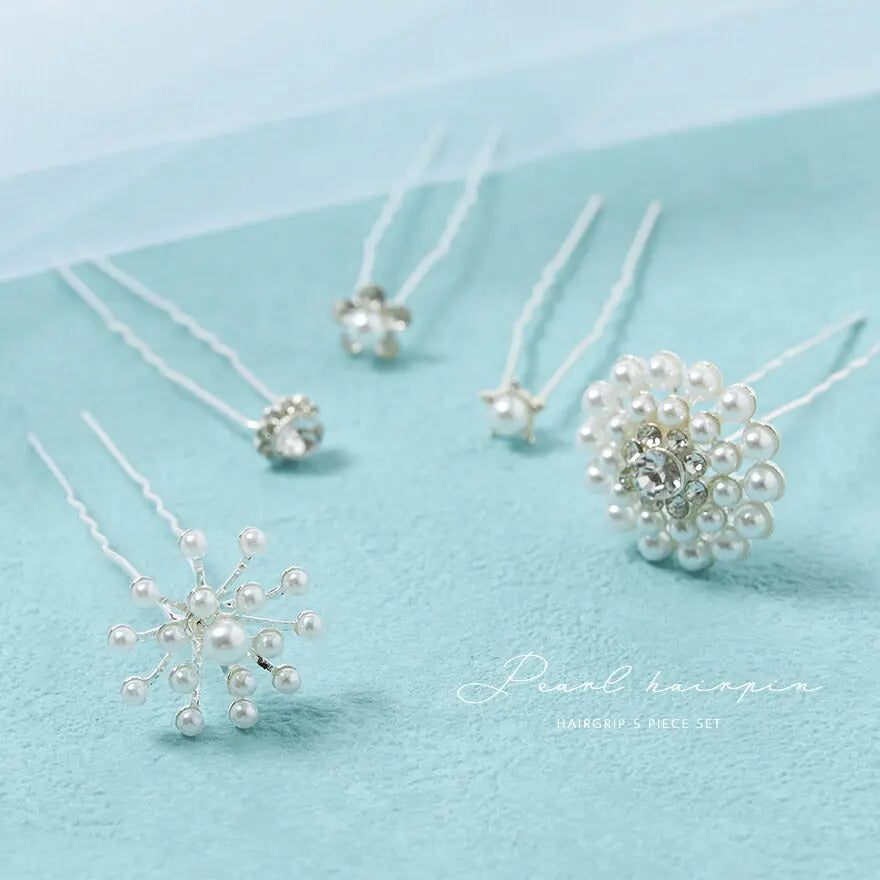 ヘアピンパール結婚式Uピンアクセサリーヘアアクセサリーゲストパーティーヘアピンヘアアクセお呼ばれ二次会
