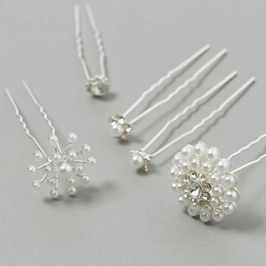 ヘアピンパール結婚式Uピンアクセサリーヘアアクセサリーゲストパーティーヘアピンヘアアクセお呼ばれ二次会