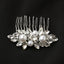 コームパール結婚式ヘアアクセサリーアクセサリーゲストパーティービジューヘアピンヘアアクセシルバーお呼ばれ二次会