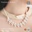 ネックレス結婚式パールアクセサリーパーティーゴージャスショートレディース2連50cm2WAYウェディングシンプルボリュームパールネックレス