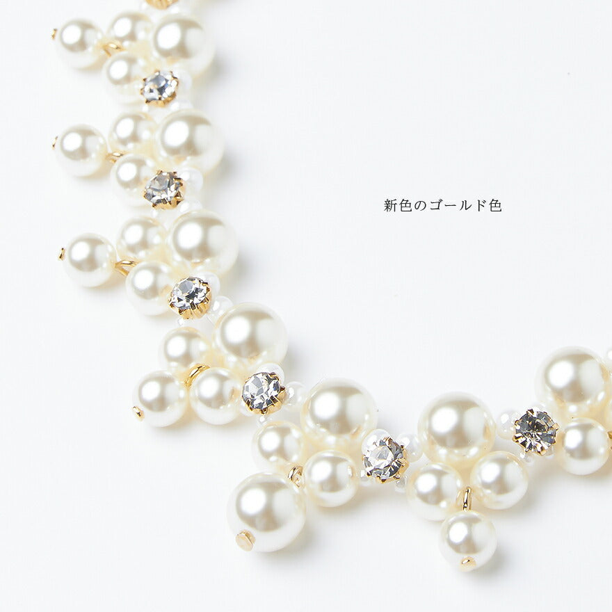 ネックレス パール 結婚式 アクセサリー パーティー レディース 50cm ウェディング シンプル ボリューム ショート パーティードレス通販TwinkleGirls