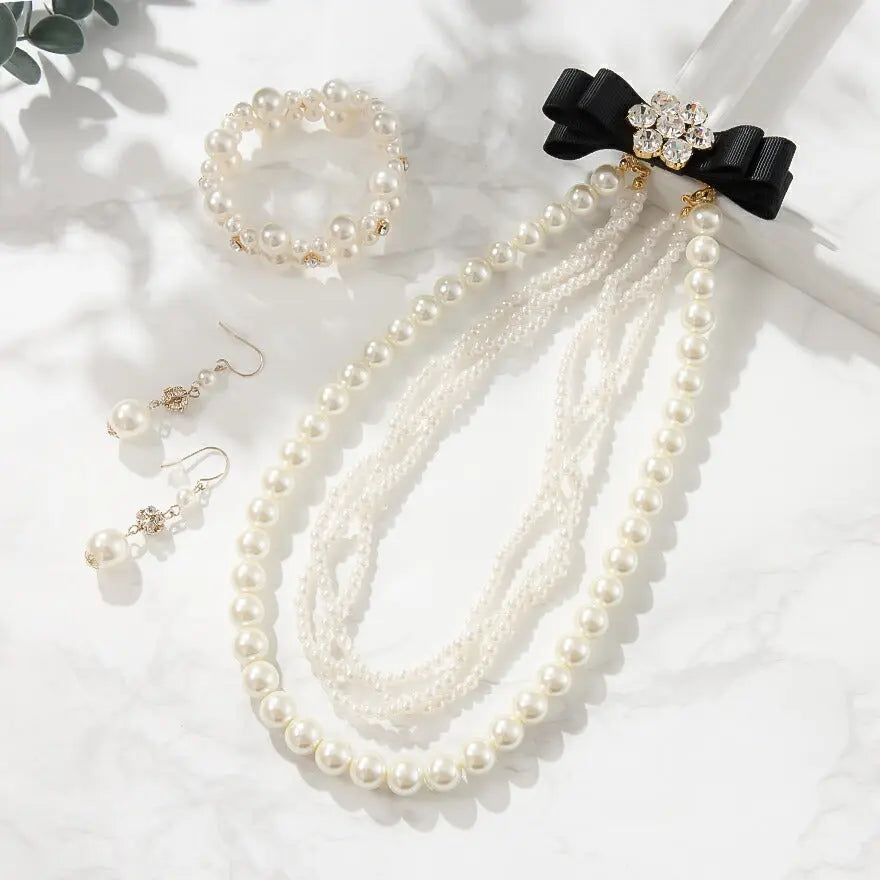 結婚式ネックレスnecklaceアクセサリーパールネックレスパール結婚式お呼ばれ